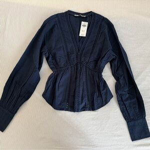 Abercrombie & Fitch Deep Blue Blouse